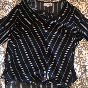 Black and white striped shirt